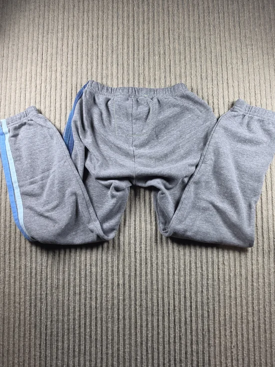Aviator Nation 5 Stripe Sweatpants Women’s Size XS Heather Grey Blue Stripe - Picture 6 of 11